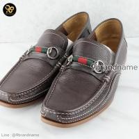 ราคา Gucci Bit loafer 154021 cowhide calf sherry line slip-on Calf มือสอง ก่อนสั่งซื้อทักแชทก่อนนะคะ (42650048670)