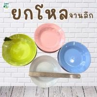 ราคา จานลึก จานพลาสติก 8นิ้ว และ 9 นิ้ว ยกโหล 12 ใบ (45756654944)
