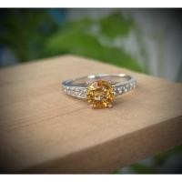 ราคา แหวนพลอยแท้ซิทรีนอัญมณีประจำวันเกิดวันจันทร์ (17290495667)