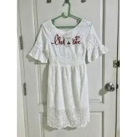 ราคา งานเดรสผ้าลูกไม้ลายแน่นงานปักมือ1งานป้าย (6855051445)