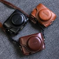ราคา เคสกระเป๋าหนัง ใส่กล้อง สีดํา สไตล์เรโทร สําหรับ Sony RX100M6 DSC-RX100 M2 M3 M4 M5A M7 (18887966984)