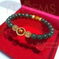 ราคา หินมงคล ปีมะแม (แพะ) หยกแท้ ไหมทอง คาร์เนเลี่ยน (หินแท้) YTG-11818 (22743279505)