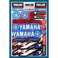 ราคา สติกเกอร์ Yamaha YZR-M1 (สีฟ้า) สติกเกอร์แต่งรถ ตกแต่งข้างรถ สำหรับรถมอเตอร์ไซค์ ติดรถยนต์ ติดหมวกกันน็อค โลโก้ Stickers (23024815108)