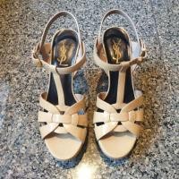 ราคา Used แท้ YSL Heels Tribute รองเท้า Yse Saint Laurent 3.5" sz.36.5 (2242737378)