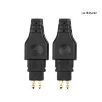 ราคา วัสดุอย่างดี RB- 2Pcs Replacement Mini Earphone Cable Pin Audio Plug for HD580 HD600 HD650 HD25 ขายดีสุด (19689227710)