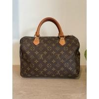 ราคา LV ทรงหมอน Speedy 30 (งานลุ้นมีเลข) คาวไฮด์หนังแท้ โมโนแกรมสวย แม่กุญแจ/ลูกกุญแจครบ ซับในสะอาด ร่องรอยใช้งานทั่วไป (27764983145)