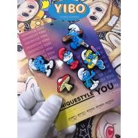 ราคา <การจัดส่งของกรุงเทพฯ> Jibbitz Crocs 100% แท้ Set ตัวการ์ตูนสเมิร์ฟ (48850871456)