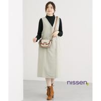 ราคา [จัดส่งจากประเทศญี่ปุ่น] Nissen_ Nissen_ชุดคลุมท้อง 2 ชิ้นแฟชั่นคุณแม่ สไตล์ญี่ปุ่น ชุดให้นมลูก เสื้อคอกึ่งเต่า+กระโปรงเอี๊ยมกระดุมคู่ ผ้าเวียร์ล่า ใส่สบาย สำหรับแม่ตั้งครรภ์และหลังคลอด ทรงหลวม แมทช์ง