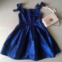 ราคา เดรสสีน้ำเงินหรูหราเปิดไหล่ไว้ใส่ไปงานแต่งงาน (8111465304)