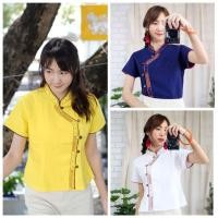 ราคา เสื้อผ้าฝ้ายคอจีน​ เสื้อพื้นเมือง เสื้อใส่ทำงาน ผ้าไทยใส่ทำงาน ชุดไืทยทำงาน เสื้อใส่ทำบุญ เสื้อสุภาพ เสื้อสีขาว (3256901248)