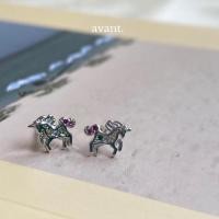 ราคา [8.8 ลดอีก 25% โค้ด 88FASH1] Avantgarde.bkk (Premiums925) unicorn earrings ต่างหูรุปยูนิคอร์น (14636091693)