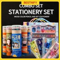 ราคา ชุดเครื่องเขียน 48,36,24,12 ชิ้นสีไม้ & ชุดเครื่องเขียนโรงเรียนอนุบาลการ์ตูนพร้อมแพคเกจสําหรับเด็ก (41728421806)