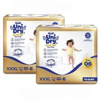 ราคา [แถมทิชชู่เปียก Unidry] Unidry กางเกงผ้าอ้อมบางเฉียบ 2mm ไซส์ XXXL แพ็ค 22+6 ชิ้น (25136780074)
