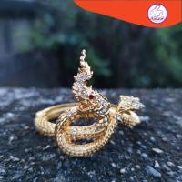 ราคา กำไลข้อมือพญานาค พญานาคสีทอง พลอยใส ลำตัวเกล็ดทองอร่าม (12044571958)