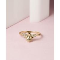 ราคา แหวนทองแท้ 9K เพชรแท้ Little Bee Diamond Ring (29111765673)