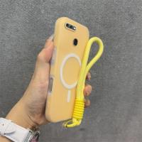 ราคา 2 in 1 สําหรับ oppo a5s oppo a12 a1k A7 a3s a12e F9 กันกระแทกสีใหม่สีเหลืองดีไซน์ใหม่สวยเยลลี่กรณีสองสีพร้อมเชือกเส้นเล็กไร้สายแม่เหล็ก XXXB10 (29093671548)
