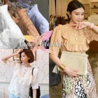 ราคา NEW เสื้อลูกไม้ เเขนสั้น งานนำเข้าจากเกาหลี (6640927564)