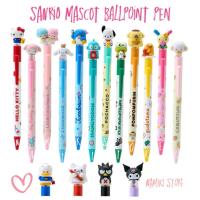 ราคา [ของแท้จากญี่ปุ่น ] Sanrio Characters ปากกาลูกลื่น หมึกดำ หัวมาสคอต รุ่นใหม่ปี 2025 (44010656230)