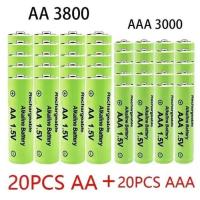 ราคา AAA1.5V แบตเตอรี่ 3000mAh ชาร์จใหม่ได้ 1.5 V AAA สำหรับนาฬิกา เมาส์ คอมพิวเตอร์ ของเล่น แทนที่ Ni-Mh (44551248425)