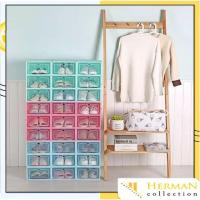 ราคา BUBBLE WRAP - HC THICK TRANSPARENT SHOE BOX MULTIPURPOSE SHOES Box STORAGE PLACE (48506199580)