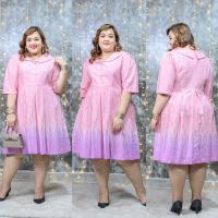 ราคา M104-105ชุดเดรสผ้าฝ้ายหมักโคลนพิมพ์ลายไทยไซส์ใหญ่อก44-60" (20374726150)