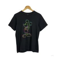 ราคา A020 UT Uniqlo Disney Collections เสื้อยืดคอกลมแขนสั้น สีดำ สกรีนลายมิกกี้เม้าส์ เสื้อผ้ามือสอง (24989083370)