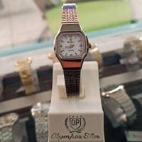 ราคา Olym Pianus OP Quartz สีเงิน/ขาว สายสแตนเลส รุ่น 5140L-601 (139009899)