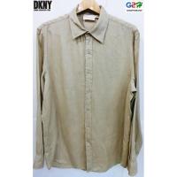 ราคา DKNY แท้ เสื้อเชิ๊ตแขนยาวสีครีม (1236368535)