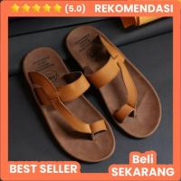 ราคา CEVANY BLACK BROWN TAN รองเท้าแตะหนังผู้ชายรองเท้าแตะหนังแท้ดั้งเดิมรองเท้าแตะหนังผู้ชาย (41577899737)