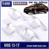 ราคา VemartToyota vios NCP150 รถ Chrome มือจับประตูชามอุปกรณ์เสริม Protector 2013 2014 2015 2016 2017 2018 (52205002681)