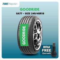 ราคา ยางรถยนต์ GOODRIDE รุ่นSA77 ขนาด245/45R18 ยางปี2025 (ราคาต่อเส้น) แถมจุ๊บเติมลมฟรี (25621942144)