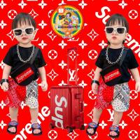 ราคา ❗❗อย่างเทห์❗❗ กระเป๋าเด็กเล็ก Supreme กระเป๋าคาดอกแฟชั่นเด็ก ส่งจากไทย (2067567813)