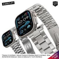 ราคา [พร้อมส่ง] CASETiFY Titanium & Stainless 3-Link สายนาฬิกาสำหรับ Apple Watch Ultra 3-1, 11-1, SE 3-1 Series [ผ่อน0%] (22203775443)