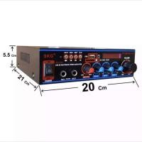 ราคา SKG เครื่องแอมป์ขยายเสียง 1500 W รุ่น AV-221 (สีดำ) (5063541026)