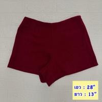 ราคา กางเกงมือสอง ผ้ากำมะหยี่สีแดง มีซิปด้านข้าง (51005897227)
