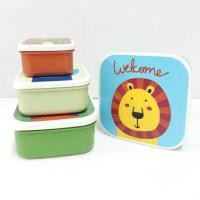 ราคา Nanny ชุดกล่องเก็บอาหาร 4 ใบ S4-N488 Happy Snack Box Set กล่อง 4 ใบ ฝา 4 ใบ มี 4 ขนาด 110 ML, 250 ml. 400 ml 610 ml. (7844054510)