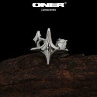 ราคา ONER ต่างหูหนีบเงินแท้ 925 "ต่างหูแบบหนีบสี" (41017679901)