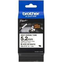 ราคา Brother HSe-211E Heat Shrink Tube เทปท่อหด (5.8mm) | พื้นขาวตัวดำ (สำหรับสายไฟ Ø 1.7-3.2 mm) (47856174524)