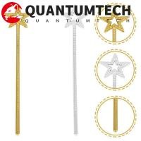 ราคา QUANTUMTECH Princess Sticks, Golden Silver 13 นิ้ว Fairy Wand, คอสเพลย์ Props พลาสติกเล่นตามบทบาท Five Pointed Star Wand วันเกิด Party (52206631427)