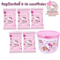 ราคา ทิชชู่เปียกคิตตี้5ห่อแถมฟรีกล่องคิตตี้1ใบ ทิชชู่คิตตี้ HELLOKITTY (12396363248)