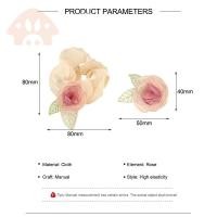 ราคา ฮอตโทเมะ กิ๊บติดผมดอกกุหลาบสําหรับผู้หญิงเครื่องประดับผมระดับไฮเอนด์กิ๊บติดผมหน้าม้าผ้าแก้ว (40678500937)