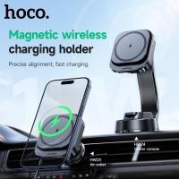 ราคา Hoco HW23/HW24 Retractable Cable Magnetic Wireless Fast Charging Car Holder Air Outlet Charger Car Center Console Bracket ผู ้ ถือโทรศัพท ์ มือถือในรถ Air Vent (25977130031)