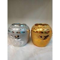 ราคา โอ่งเงินโอ่งทองใส่น้ำ อักษรจีน ฮก โชคลาภขนาดกลาง (7678486379)