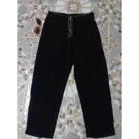 ราคา ุ Aส1470(ถ158)#กางเกงสุดเก๋แต่งซิปเงินกลางเป้าผ้าชีฟองเนื้อทรายงานป้ายทรงบอยพื้นดำรอบเอว:30" กางเกงยาว: 38"สะโพก:41"✋2 (22434332514)