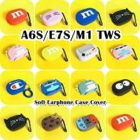 ราคา READY STOCK!นําไปใช้กับ A6S/E7S/M1 TWS เคส Case เคสหูฟัง การ์ตูนสร้างสรรค์ ซิลิโคนนุ่ม เคส เคสหูฟัง (24334365718)