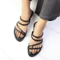 ราคา ( BONIA STRAP 1643 ) รองเท้าแตะ CROSS-FLAP สําหรับผู้หญิง/รองเท้าแตะส้นแบนผู้หญิง (43555712722)