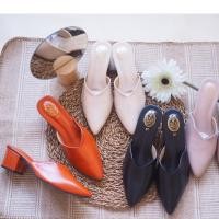 ราคา (พร้อมส่ง) รองเท้าส้นสูง ทรงหัวแหลมเปิดส้น หนังนิ่ม ใส่สวยคู่เดียจบทั้งใส่เที่ยว/ใส่ทำงานค่ะ Sz.36-42 (7255386960)