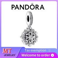 ราคา ขายร้อน! แหวนคู่สุภาพสตรี S925 เงินสเตอร์ลิง Pandora DIY Double Dangle Charm 792355 (41628784435)