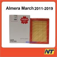 ราคา กรองอากาศ Nissan Almera March นิสสัน อัลเมร่า มาร์ช A-61380 (905462882)