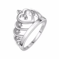 ราคา TANITTgemsแหวนเงินชุบทองคำขาวทรงมงกุฎรูปหัวใจ#898 (453204129)